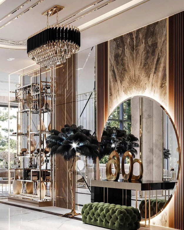 Modern Luxury Multi-Tier Oval/Round Crystal Tiered Chandelier-MEET LIGHTING