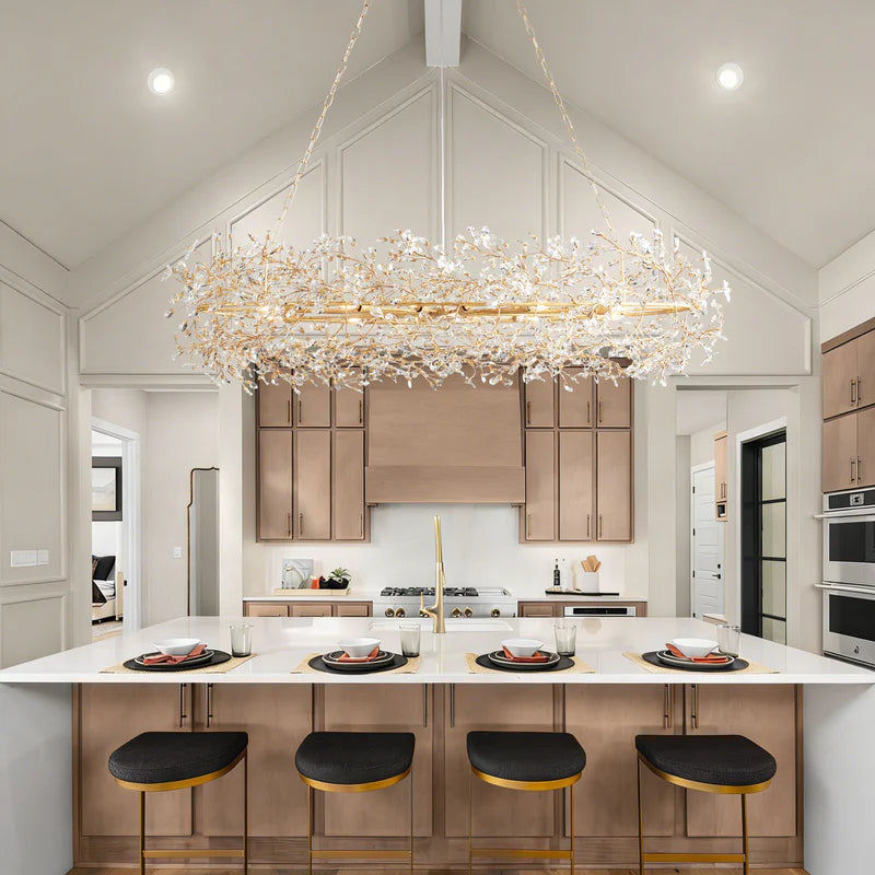 Fiore Crystal Oval Chandelier