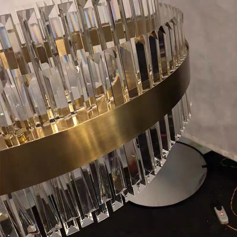 Modern Round Crystal Chandelier For Living Room/Bedroom-MEET LIGHTING