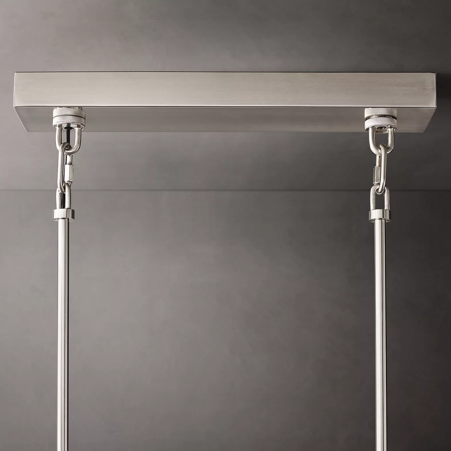 Siren Glass Rectangular Chandelier 77"