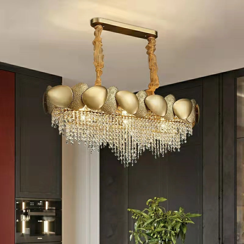 Modern Italian Style Crystal Tassel Chandelier-MEET LIGHTING