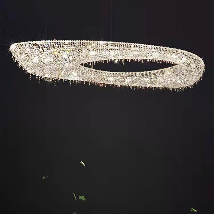 Unique Foyer Crystal Chandelier Luxury Hallway Ceiling Lamp Living Room Hanging Light Decor for Entryway-MEET LIGHTING