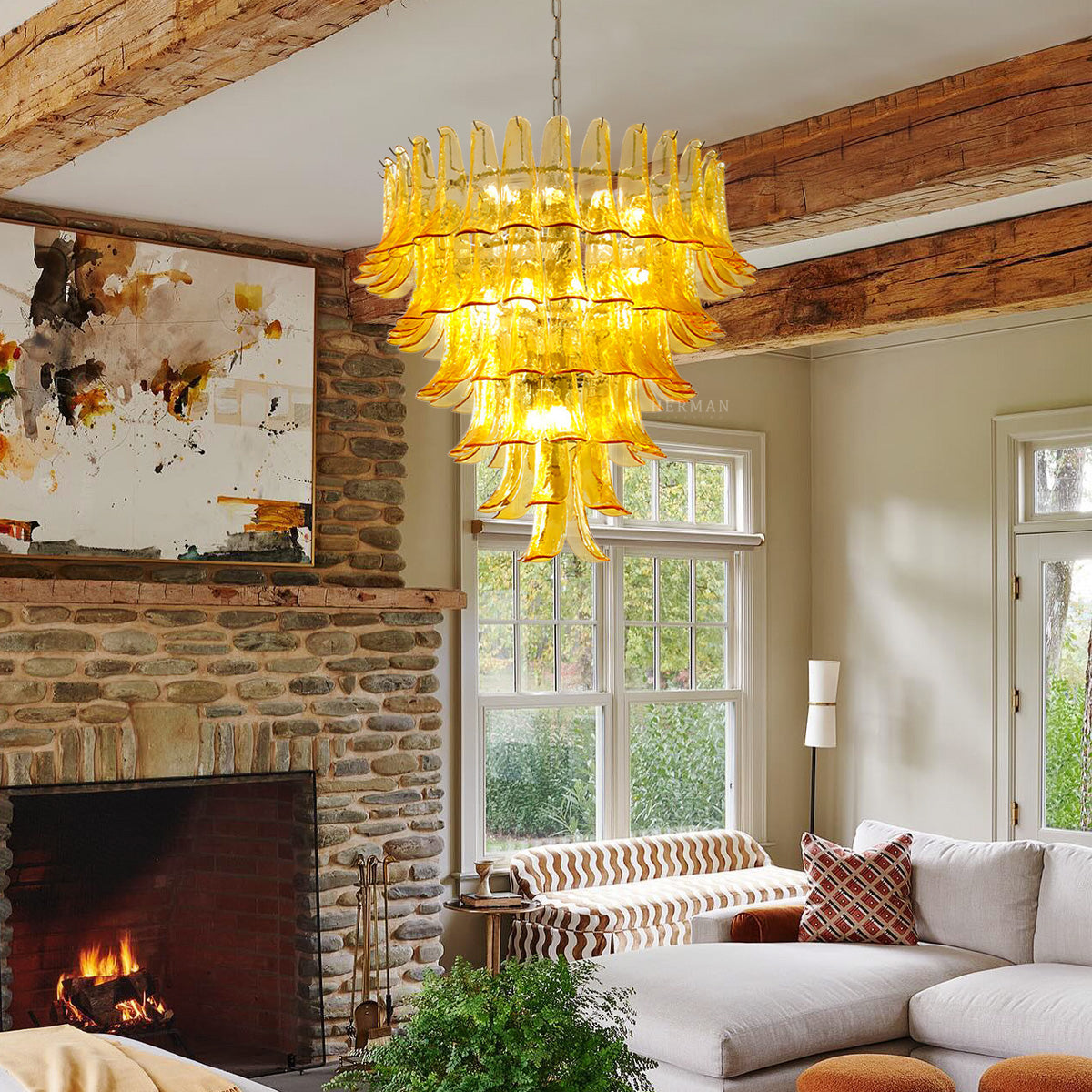 Murano Glass 3/4/5 Layer Chandelier