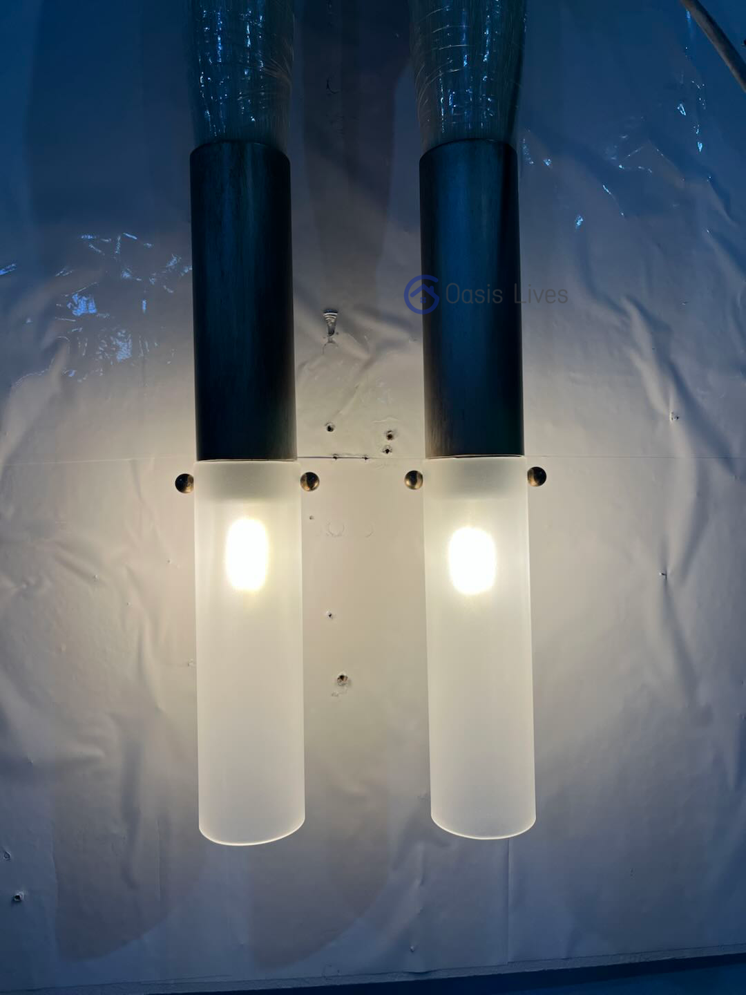 Antonia Horsehair Double Sconce by Meetlighting