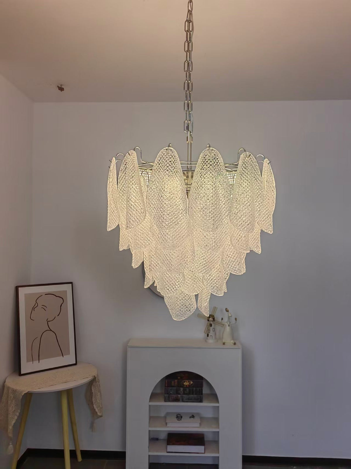 Murano Glass Teardrop Chandelier by Meetlighting