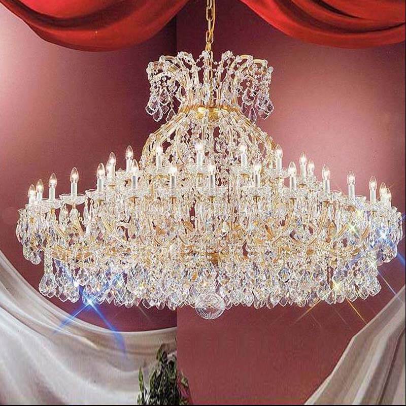 49 lights wide maria crystal chandelier