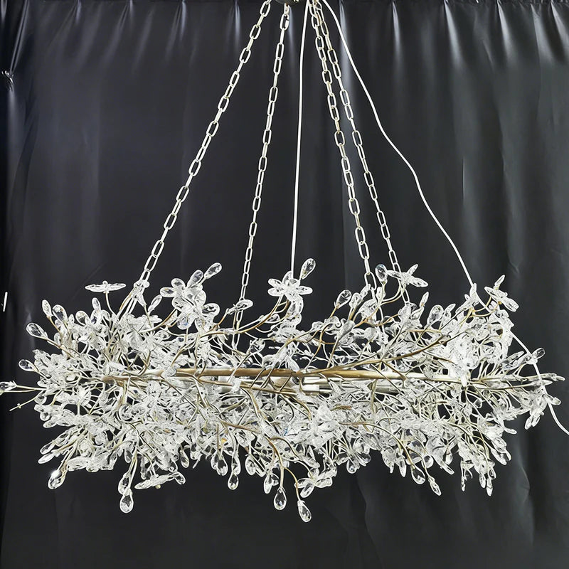 Fiore Crystal Oval Chandelier