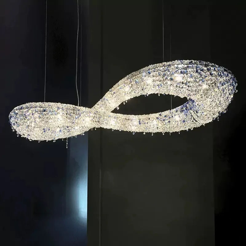 Luxury Infinity Crystal Chandelier for Living/Dining Room-MEET LIGHTING