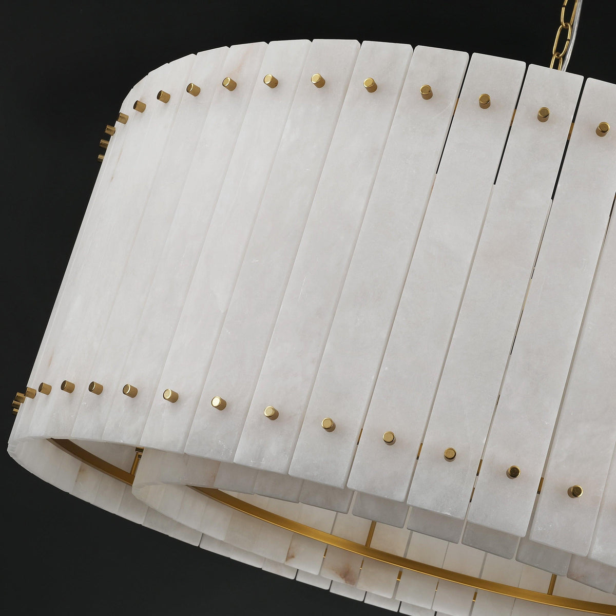 Santa 48 Inch Alabaster Round Chandelier