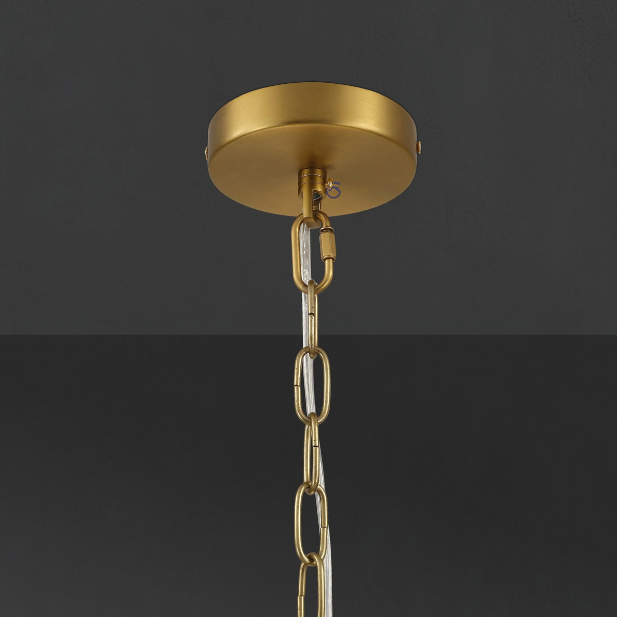 Santa 22 Inch Alabaster Round Chandelier
