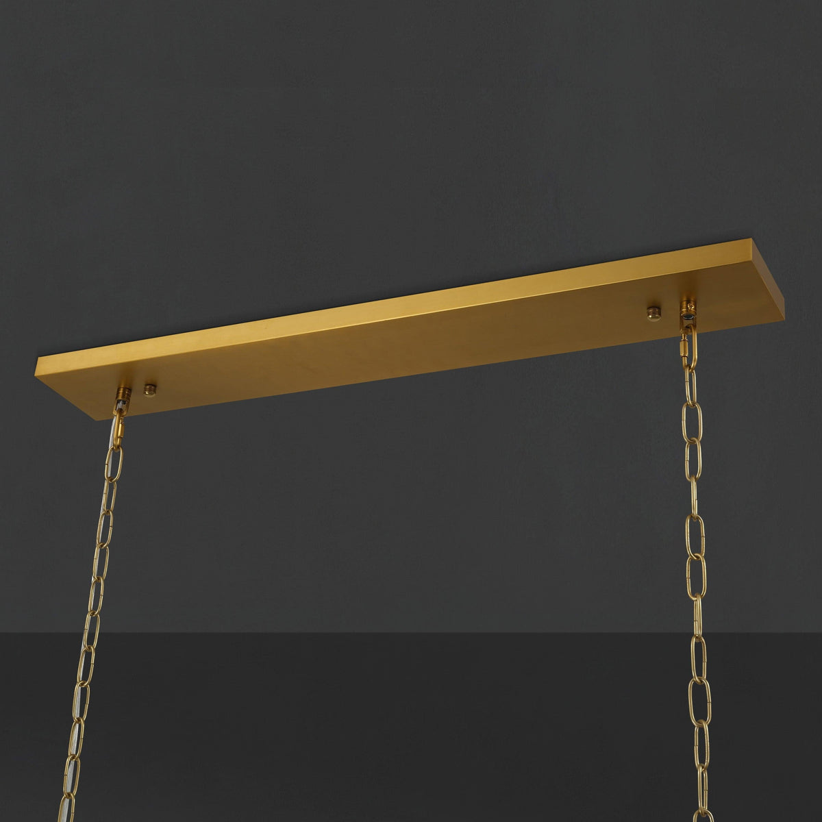 Santa 72 Inch Alabaster Rectangular Chandelier