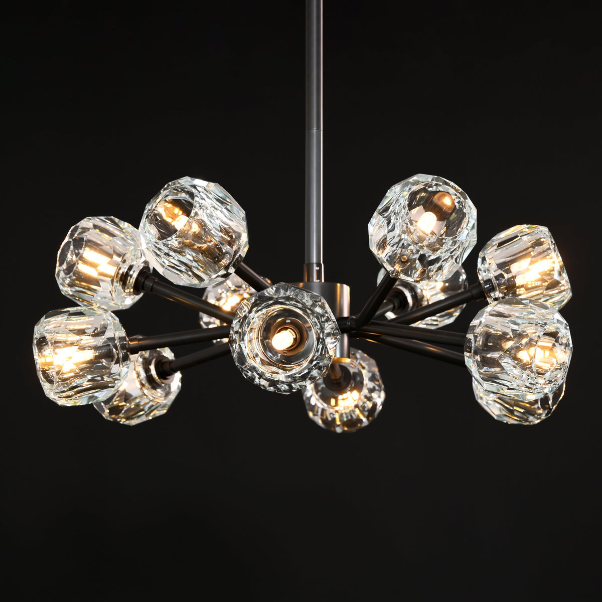 Lumerae 24 Inch Sputnik Globe Crystal Chandelier