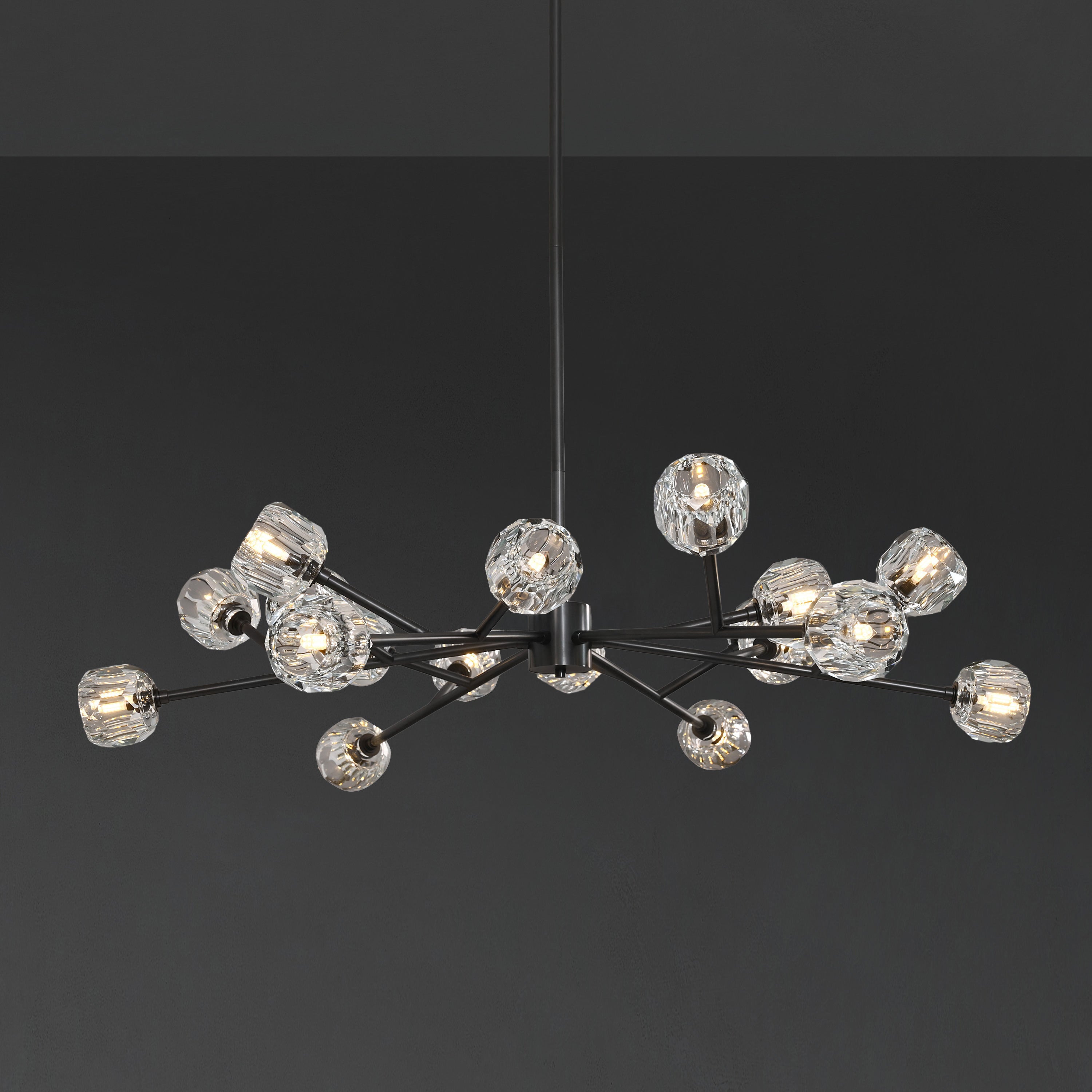 Lumerae 48 Inch Sputnik Globe Crystal Chandelier
