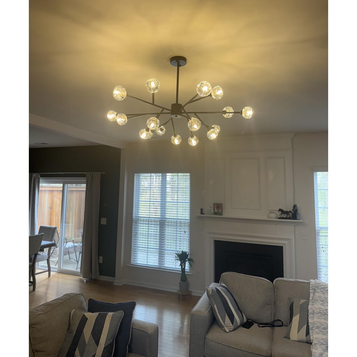Lumerae 48 Inch Sputnik Globe Crystal Chandelier