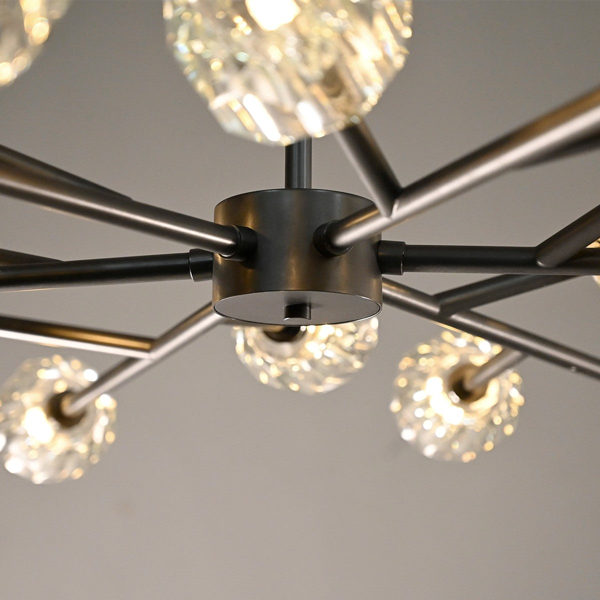 Lumerae 48 Inch Sputnik Globe Crystal Chandelier