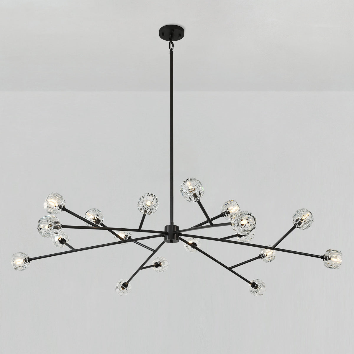Lumerae 72 Inch Sputnik Globe Crystal Chandelier