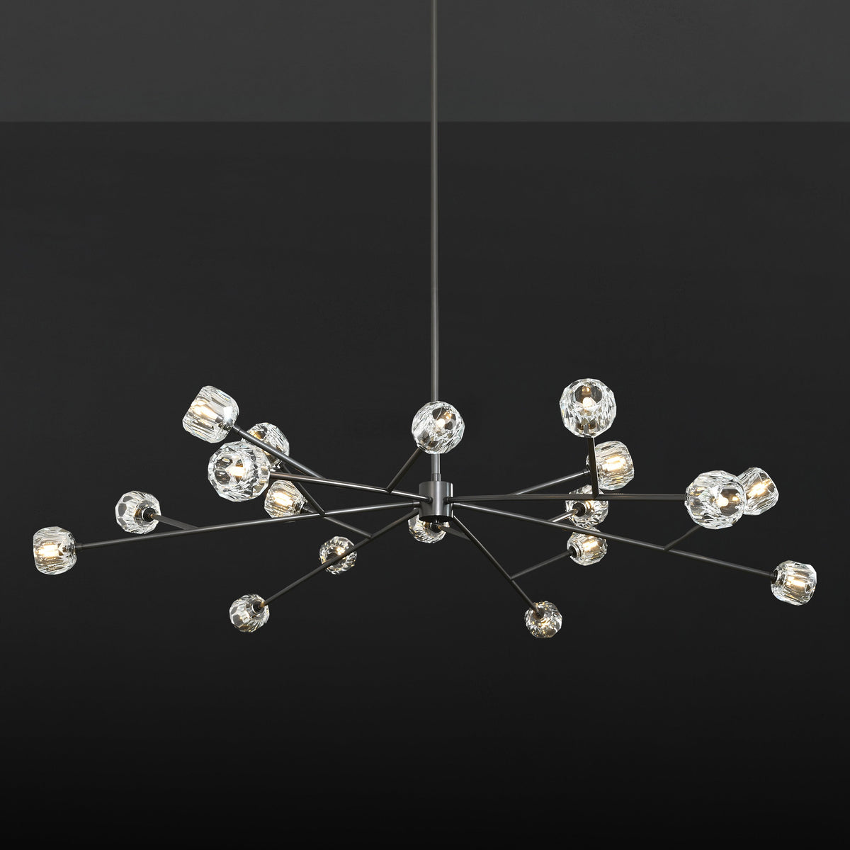 Lumerae 72 Inch Sputnik Globe Crystal Chandelier