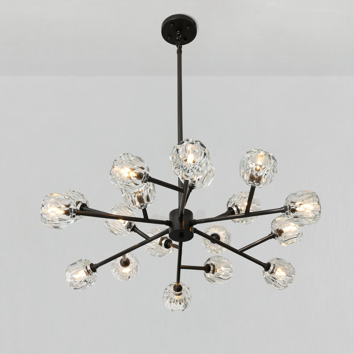 Lumerae 36 Inch Sputnik Globe Crystal Chandelier
