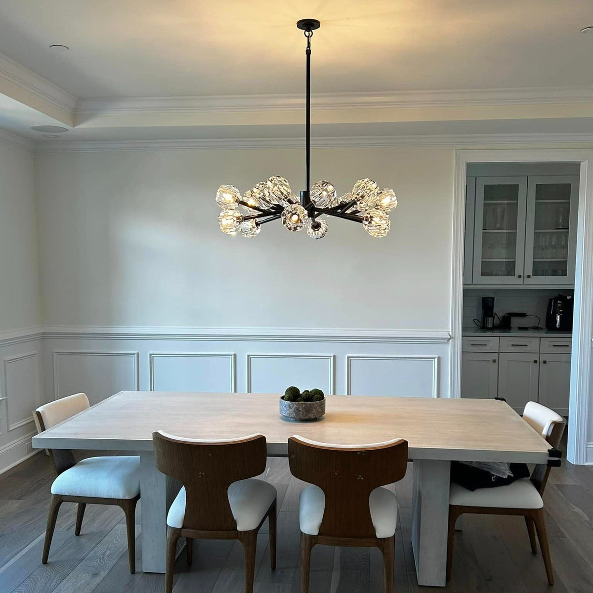 Lumerae 36 Inch Sputnik Globe Crystal Chandelier