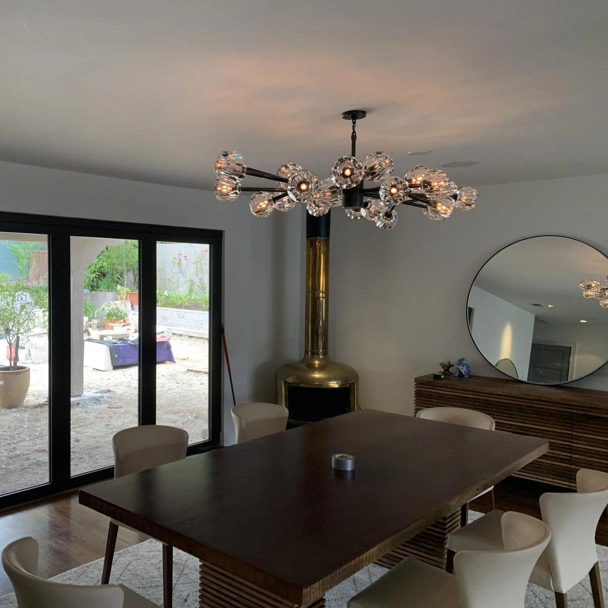 Lumerae 36 Inch Sputnik Globe Crystal Chandelier