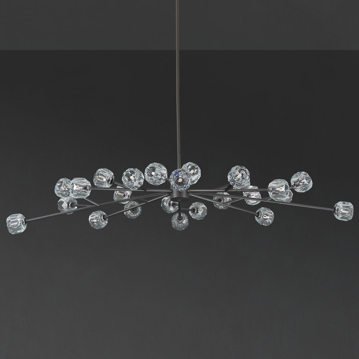 Lumerae 72 Inch Oval Sputnik Globe Crystal Chandelier