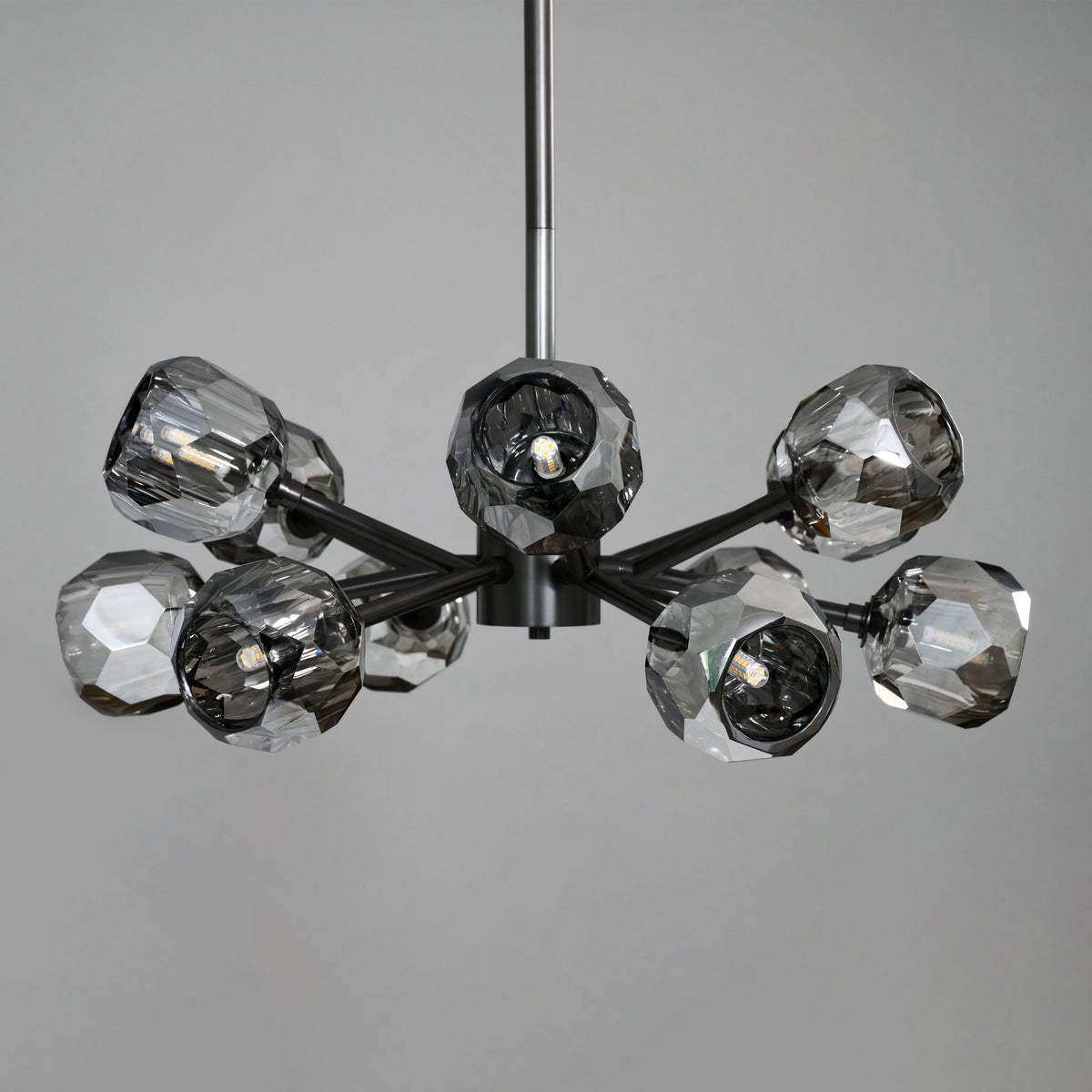 Lumerae 24 Inch Sputnik Globe Smoked Crystal Chandelier