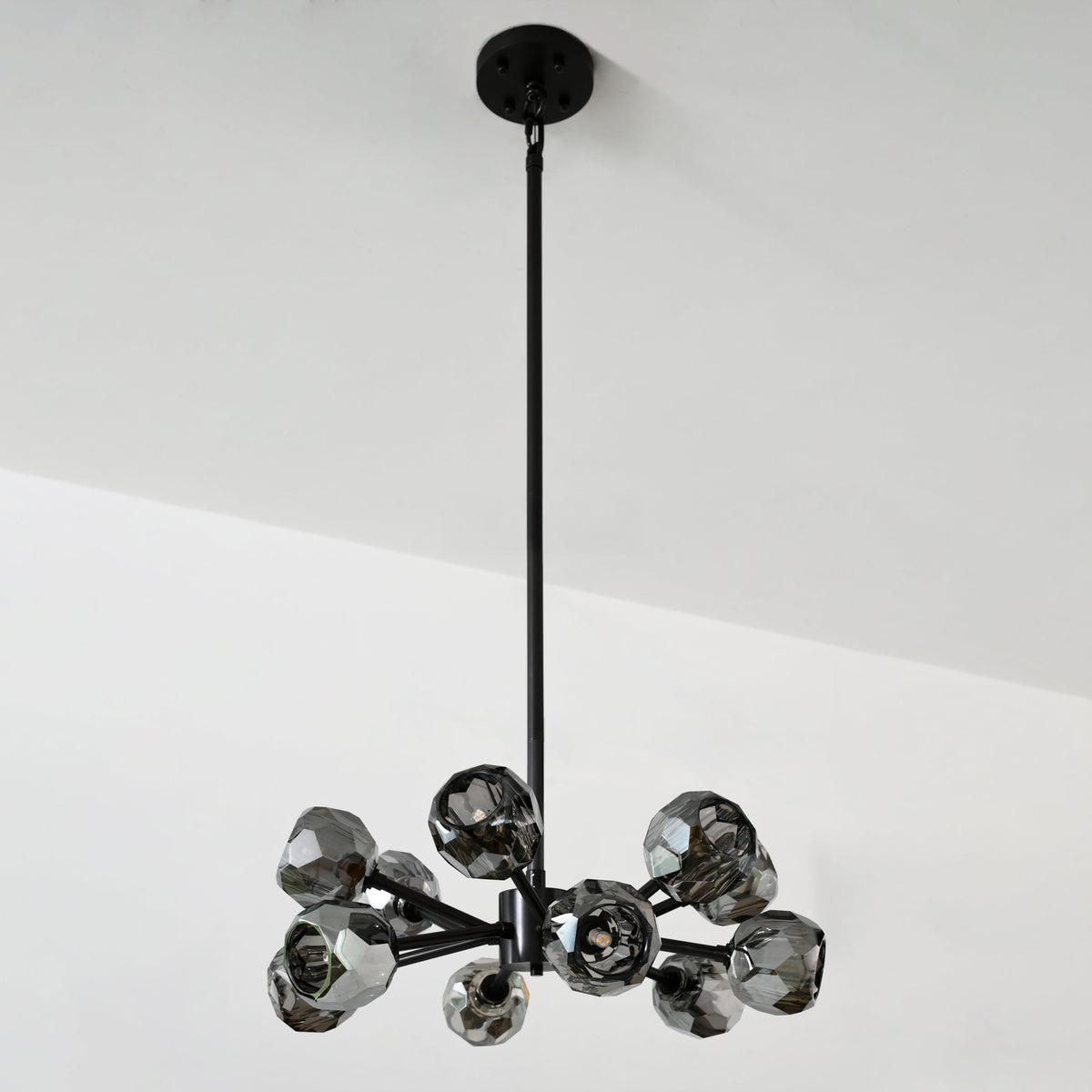 Lumerae 24 Inch Sputnik Globe Smoked Crystal Chandelier