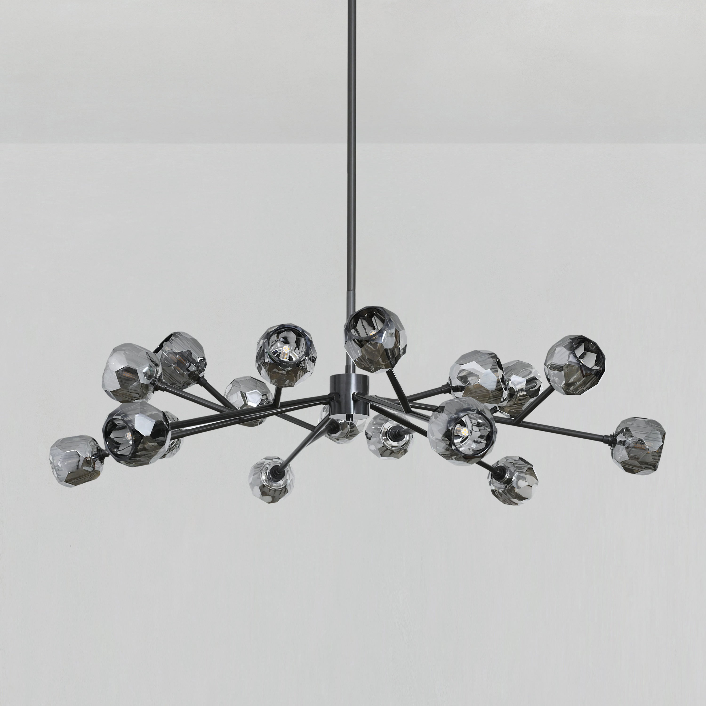 Lumerae 48 Inch Sputnik Globe Smoked Crystal Chandelier