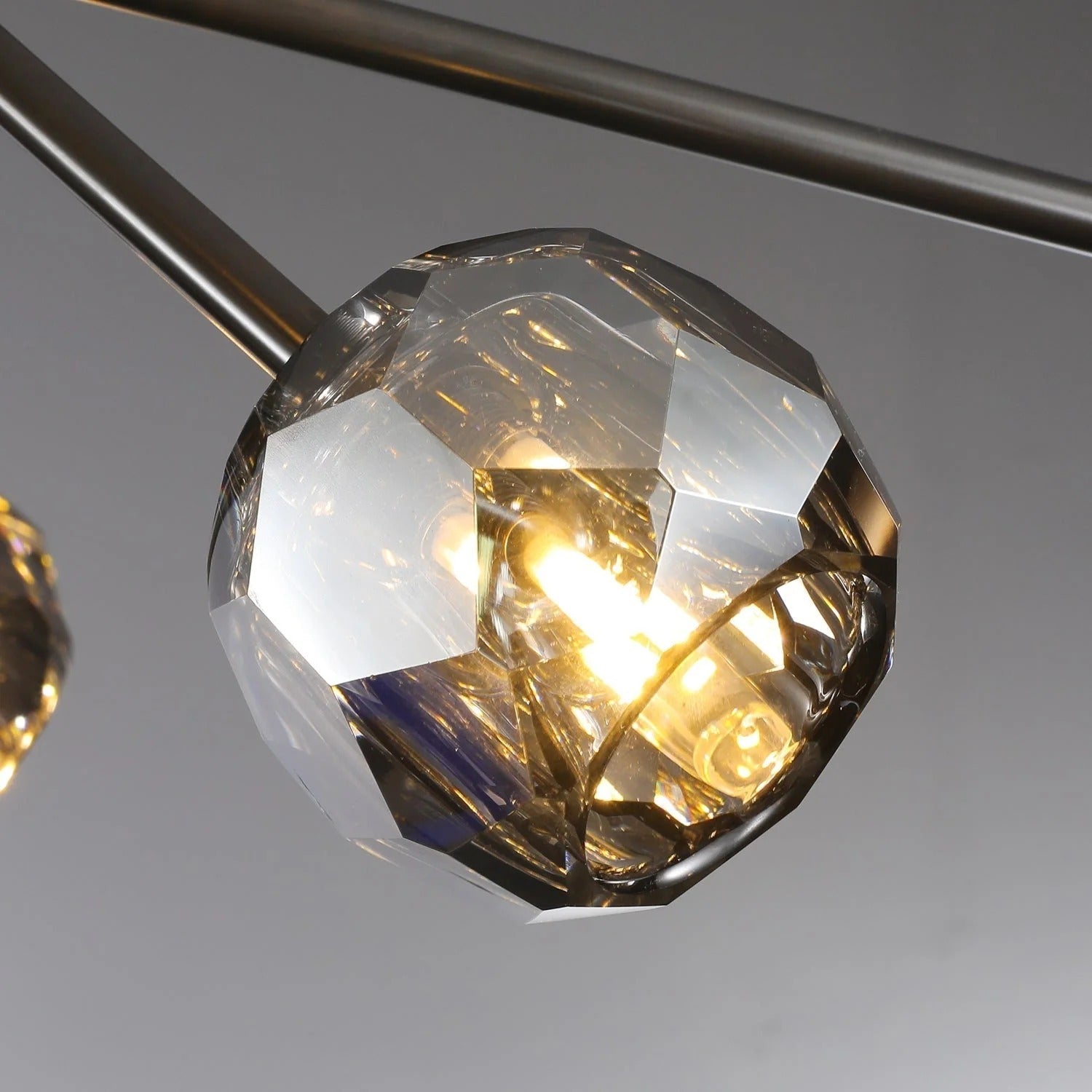 Lumerae 48 Inch Sputnik Globe Smoked Crystal Chandelier