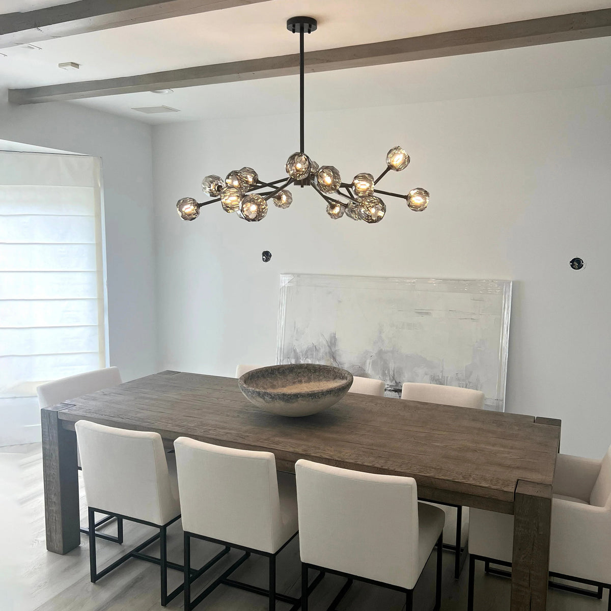 Lumerae 60 Inch Sputnik Globe Smoked Crystal Chandelier