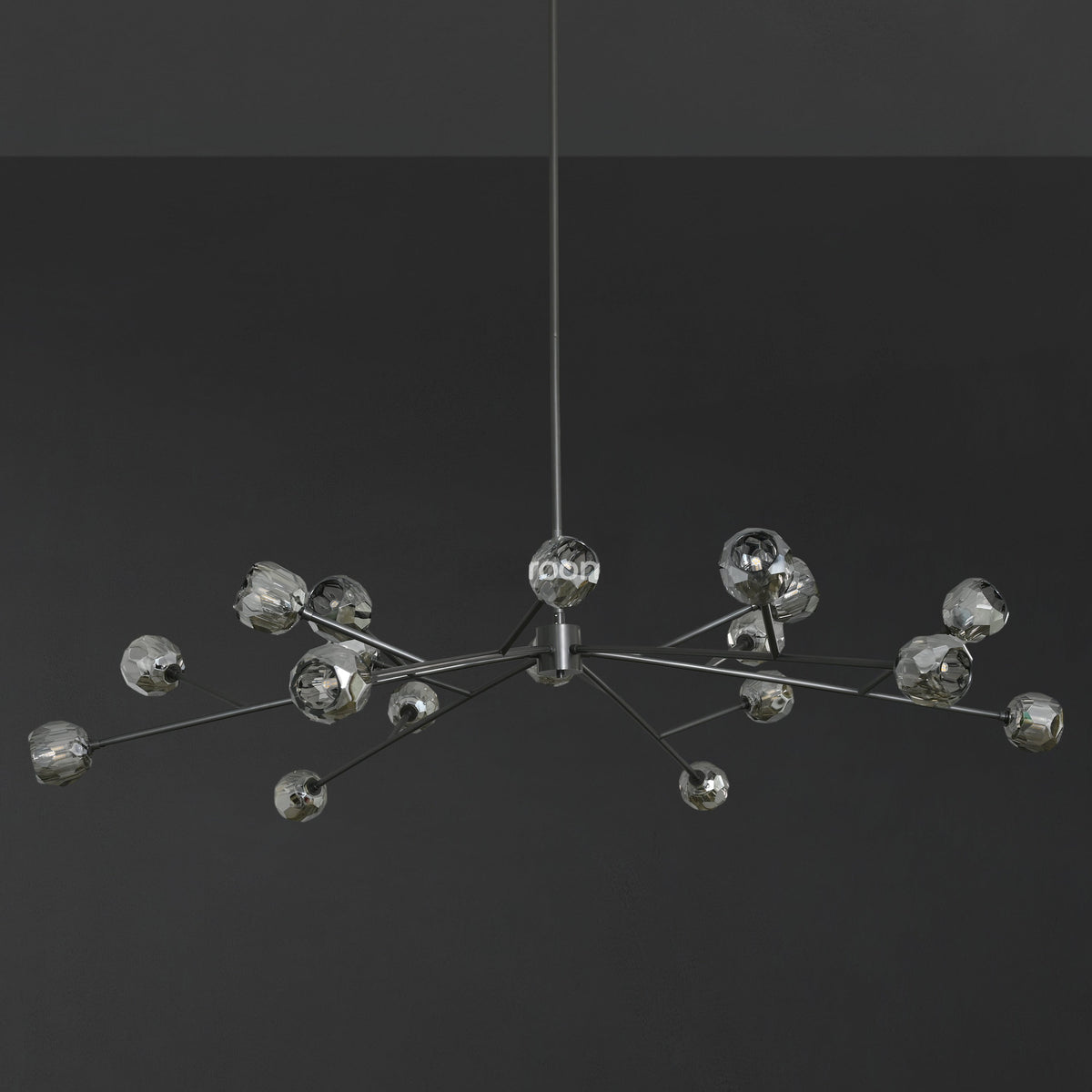 Lumerae 72 Inch Sputnik Globe Smoked Crystal Chandelier