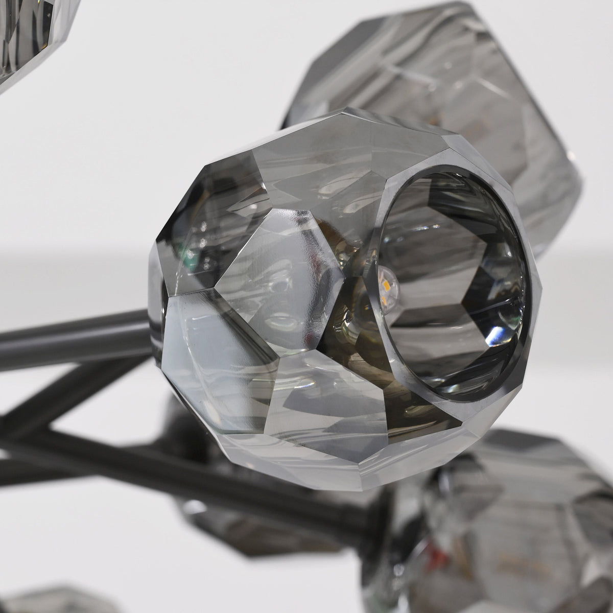 Lumerae 36 Inch Sputnik Globe Smoked Crystal Chandelier