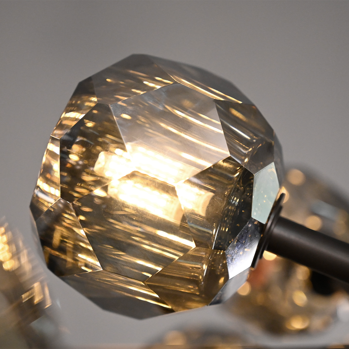 Lumerae 36 Inch Sputnik Globe Smoked Crystal Chandelier