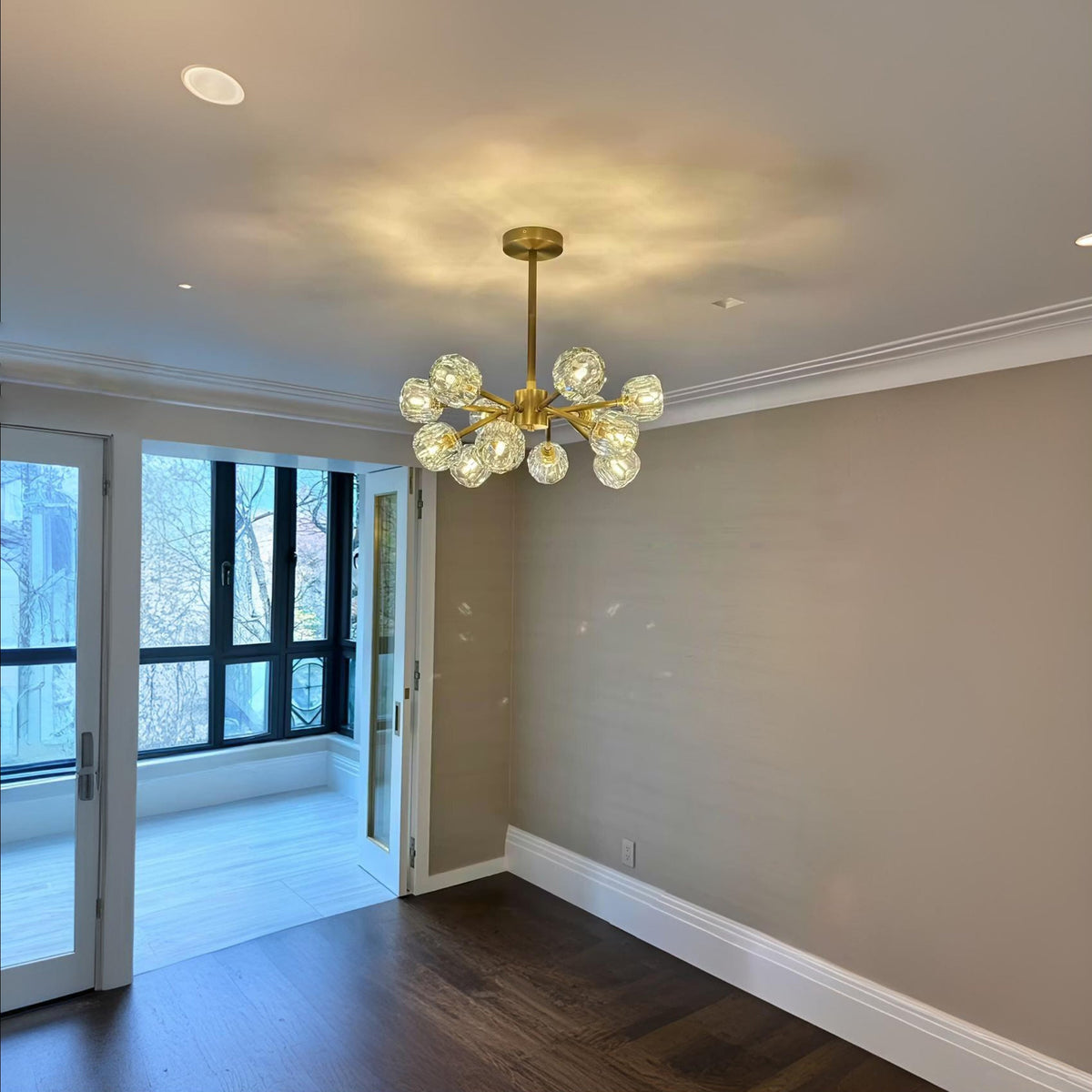 Lumerae 24 Inch Sputnik Globe Crystal Chandelier