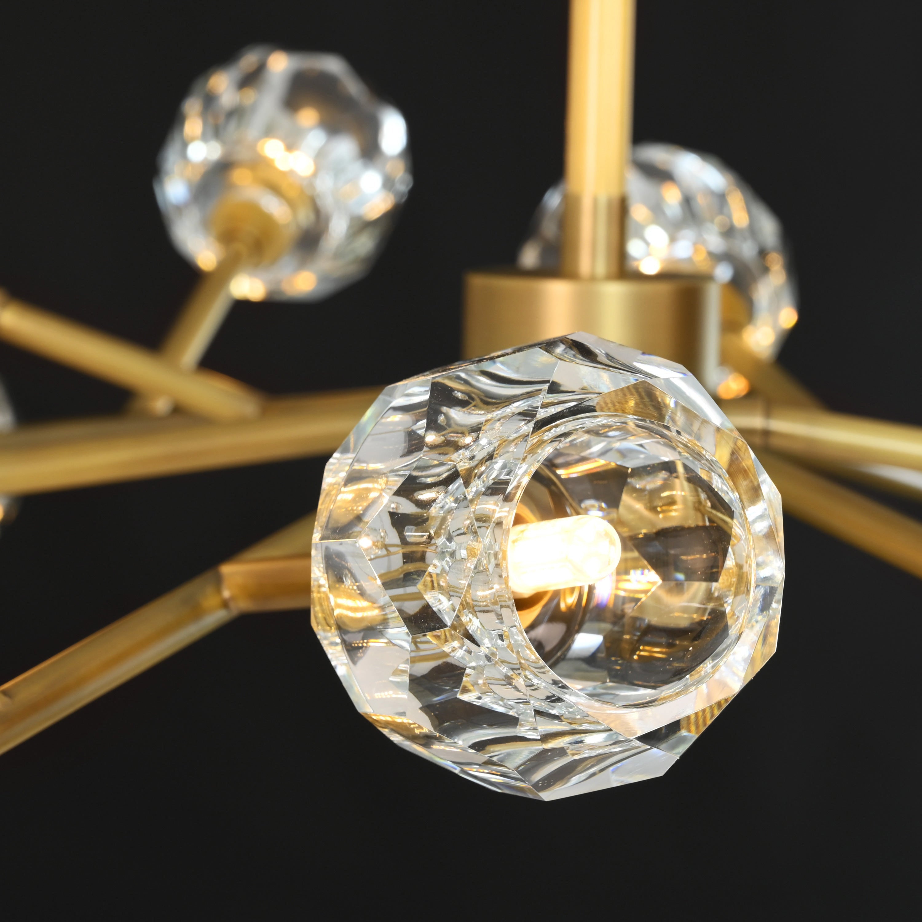 Lumerae 48 Inch Sputnik Globe Crystal Chandelier