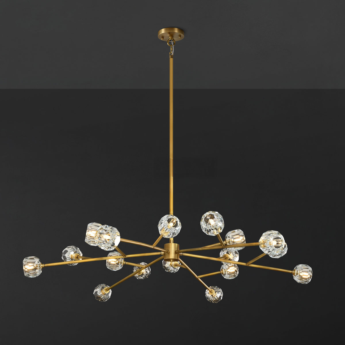 Lumerae 60 Inch Sputnik Globe Crystal Chandelier