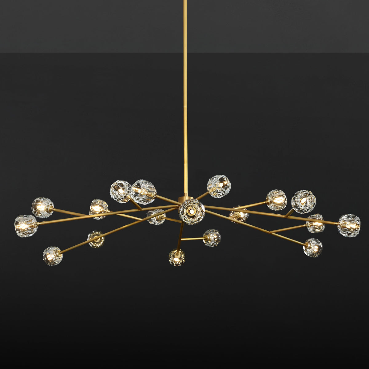 Lumerae 72 Inch Sputnik Globe Crystal Chandelier