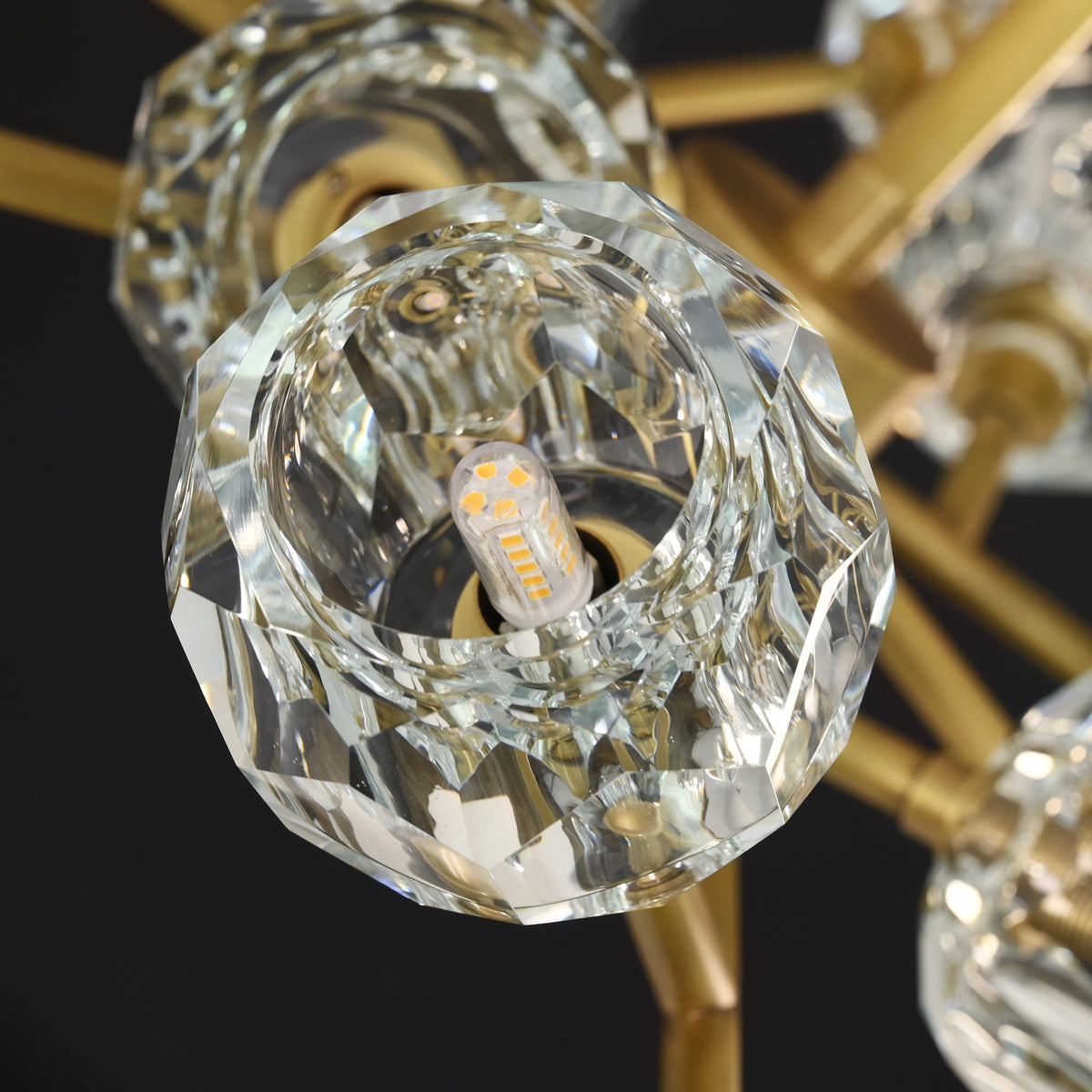 Lumerae 36 Inch Sputnik Globe Crystal Chandelier