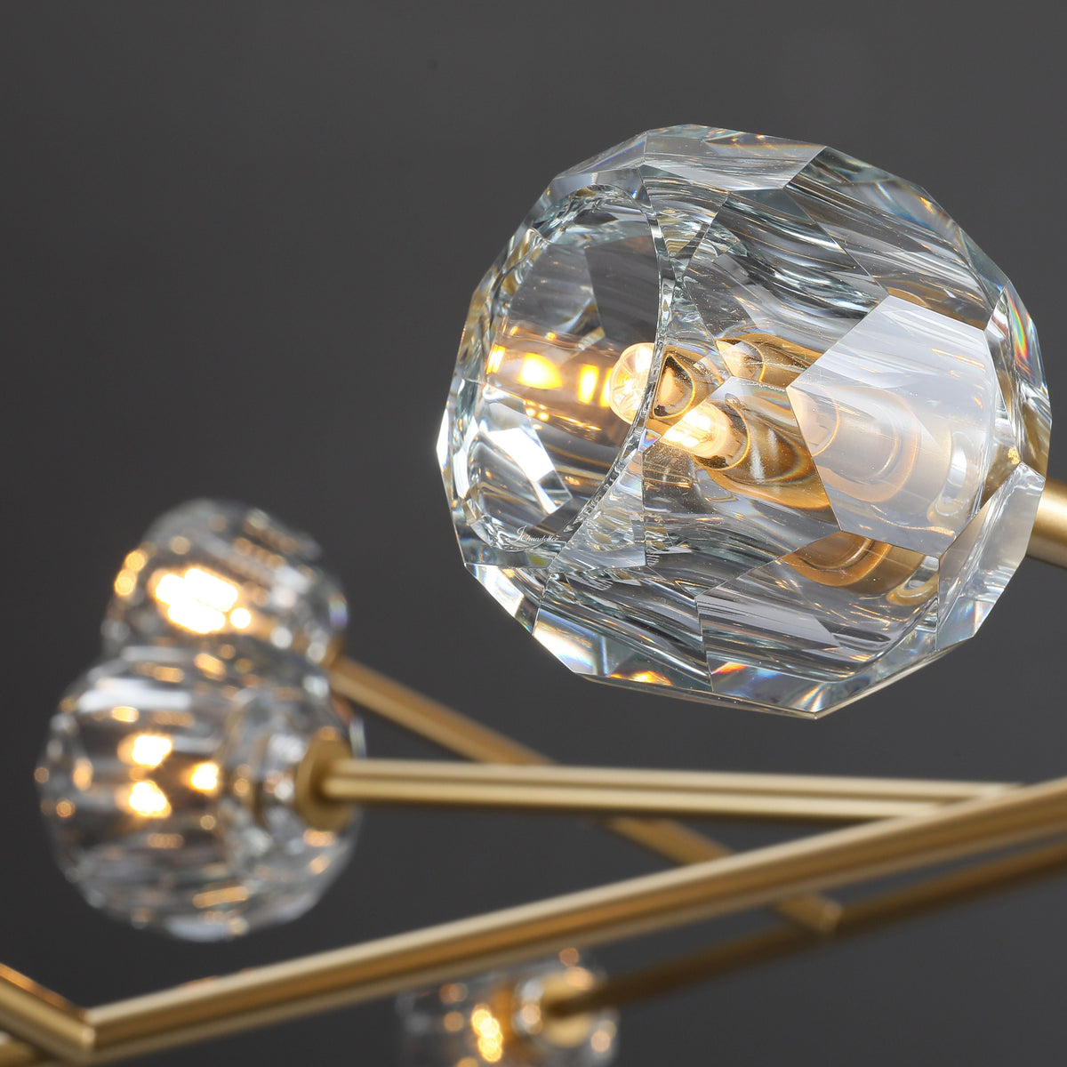Lumerae 72 Inch Oval Sputnik Globe Crystal Chandelier