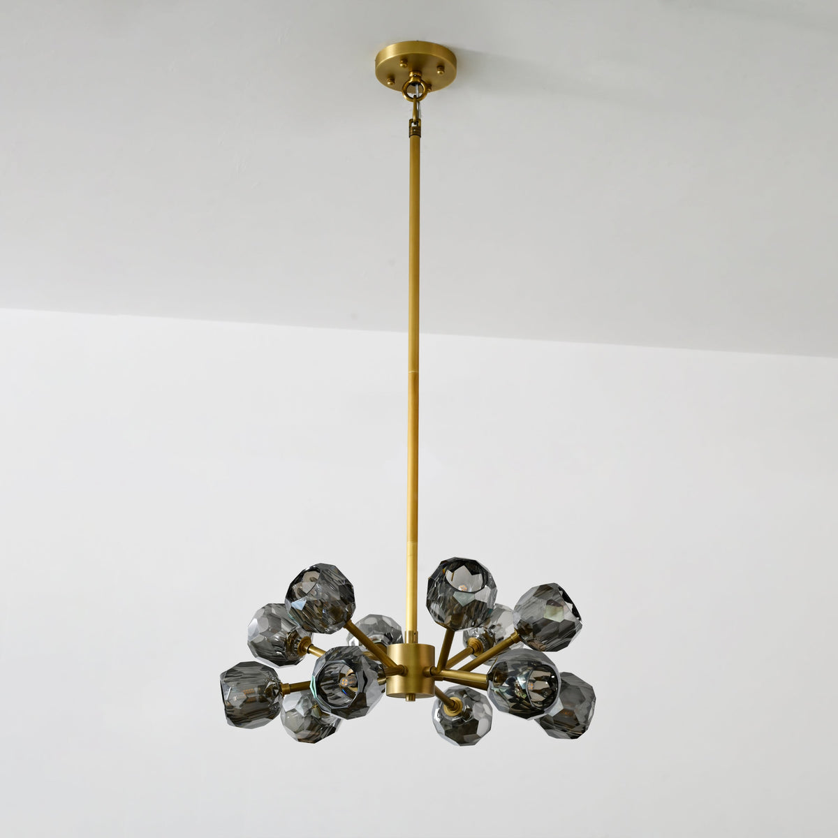 Lumerae 24 Inch Sputnik Globe Smoked Crystal Chandelier