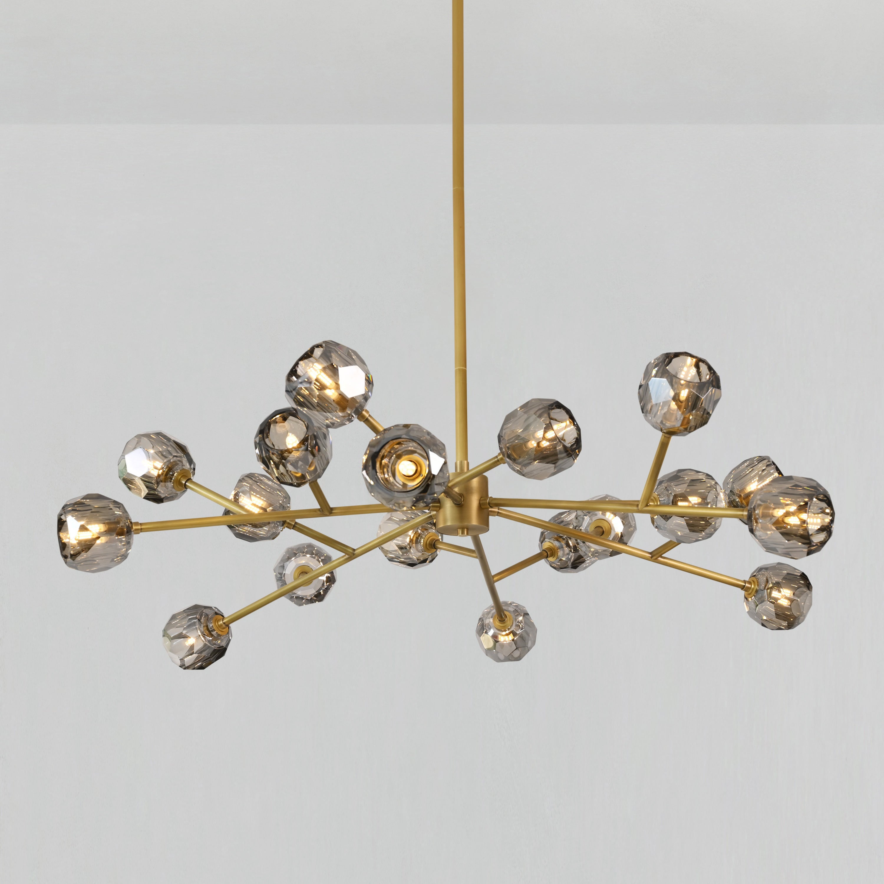 Lumerae 48 Inch Sputnik Globe Smoked Crystal Chandelier