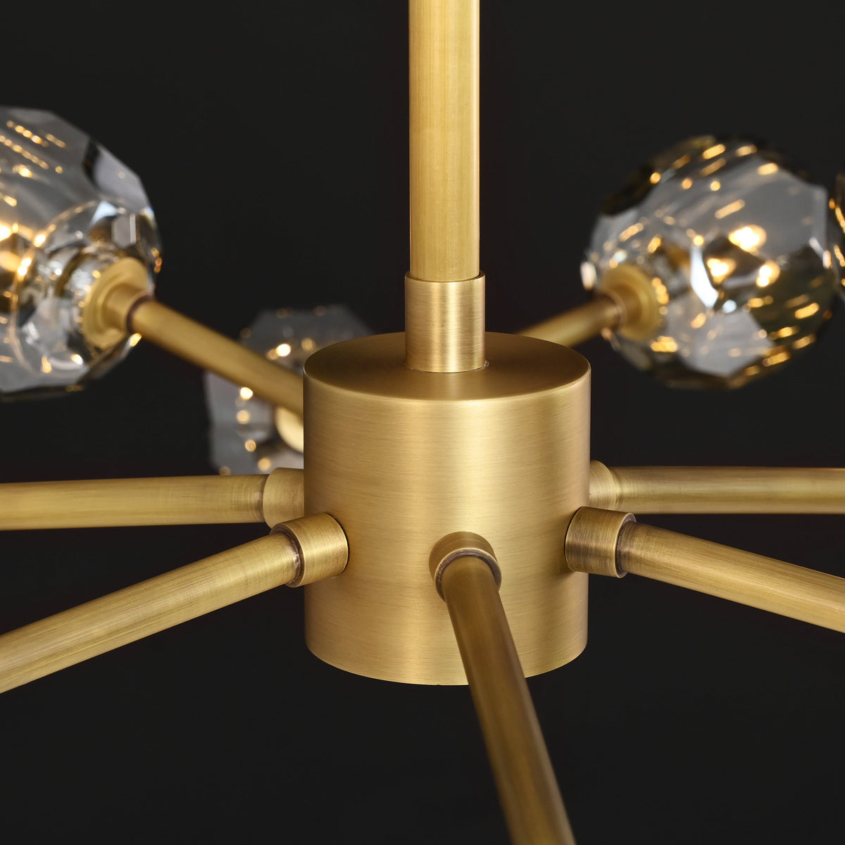 Lumerae 60 Inch Sputnik Globe Smoked Crystal Chandelier