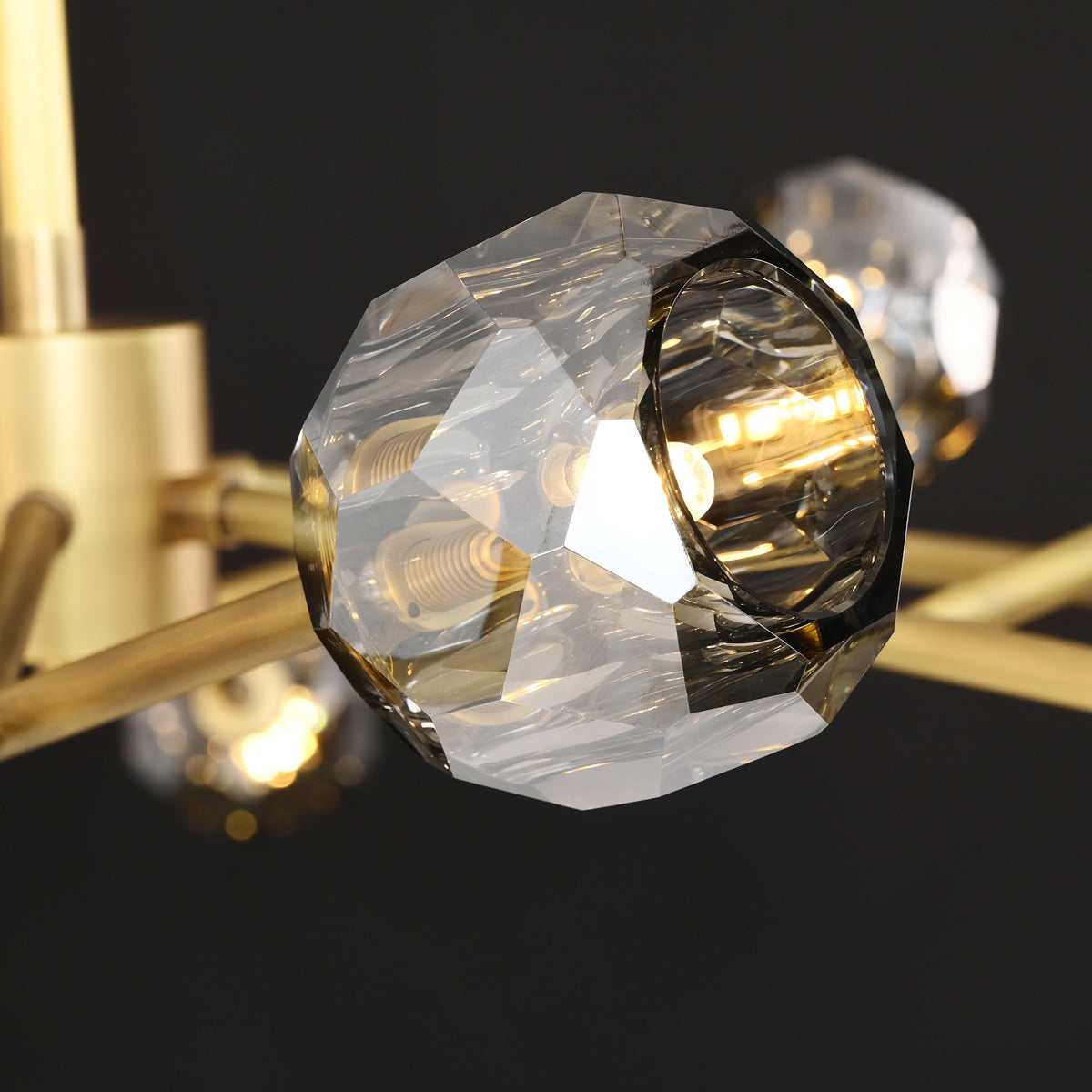 Lumerae 60 Inch Sputnik Globe Smoked Crystal Chandelier