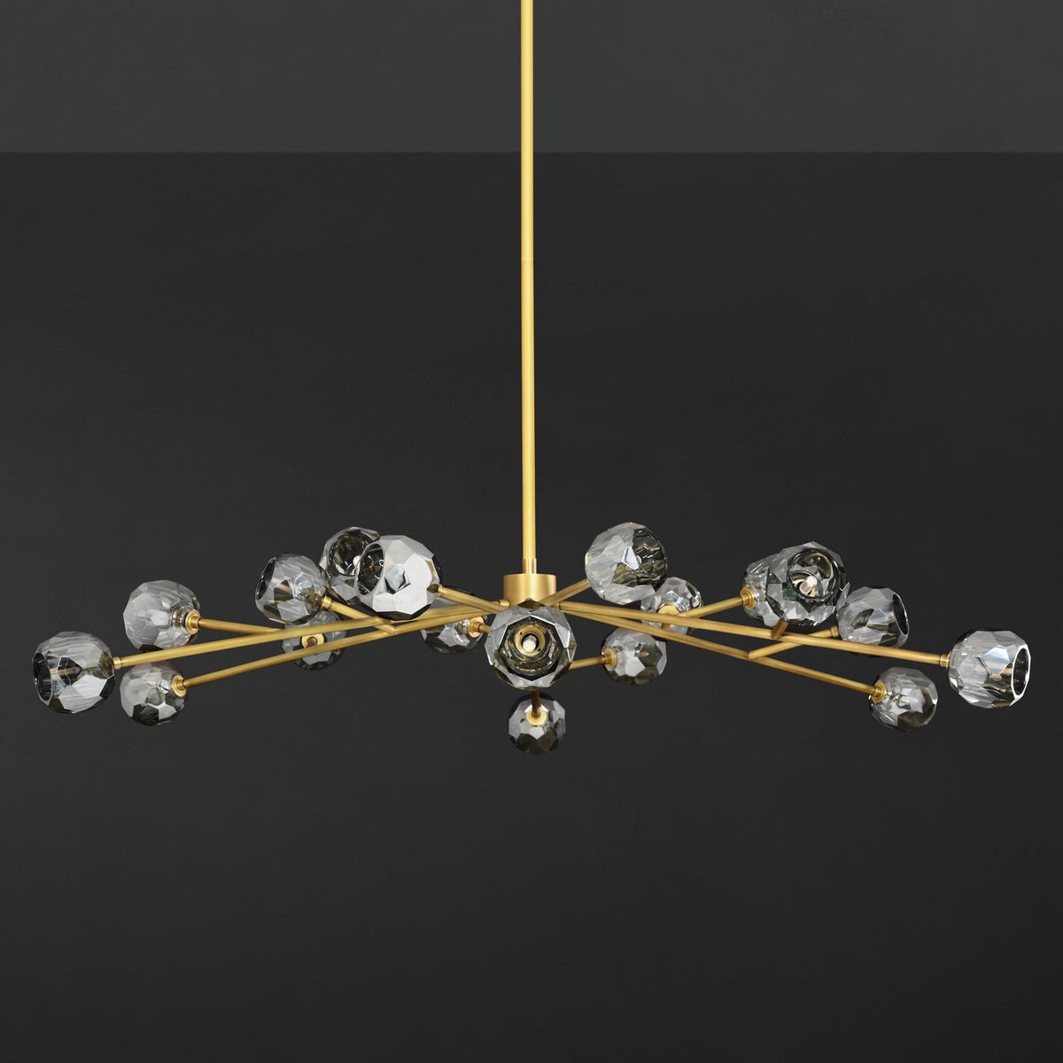 Lumerae 60 Inch Sputnik Globe Smoked Crystal Chandelier
