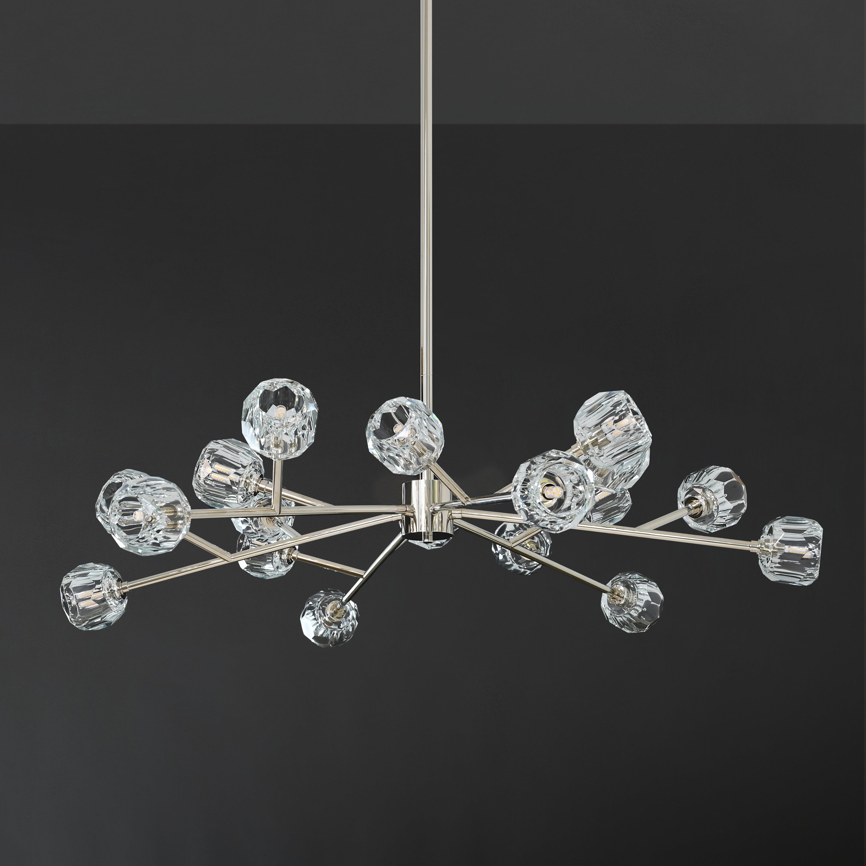 Lumerae 48 Inch Sputnik Globe Crystal Chandelier