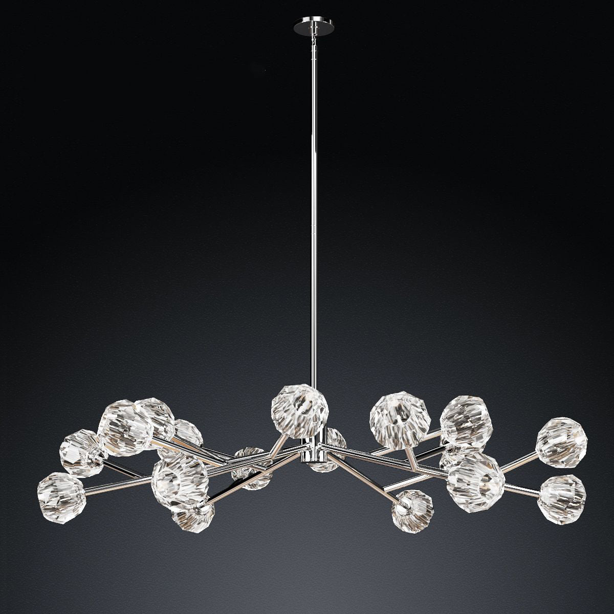 Lumerae 48 Inch Sputnik Globe Crystal Chandelier