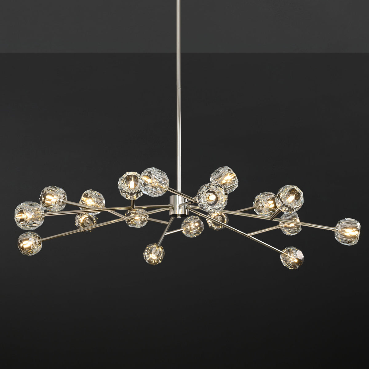 Lumerae 60 Inch Sputnik Globe Crystal Chandelier