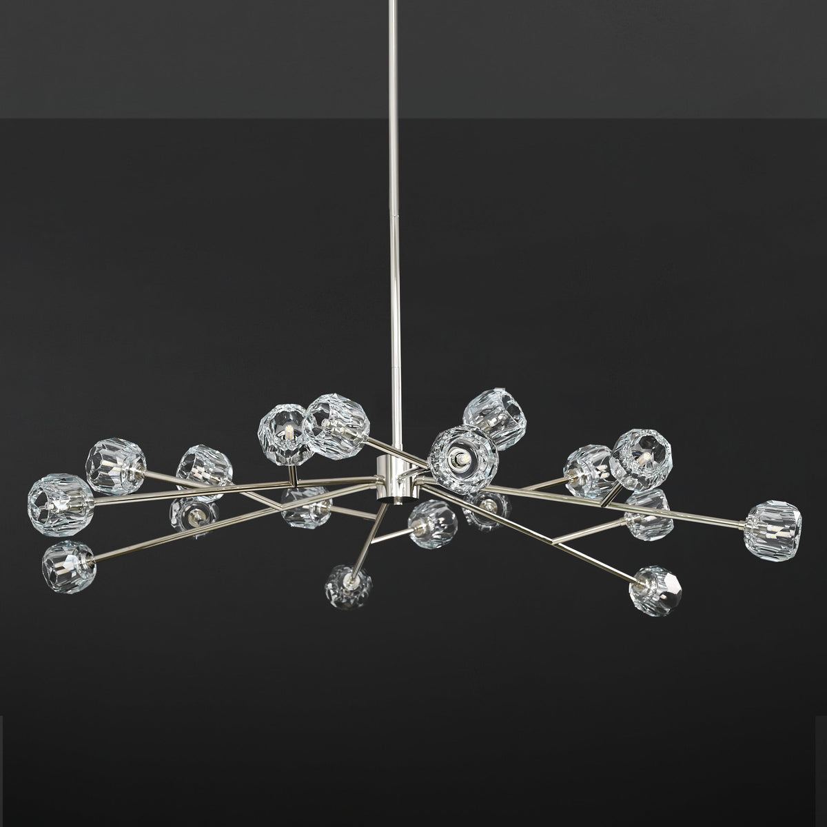 Lumerae 60 Inch Sputnik Globe Crystal Chandelier