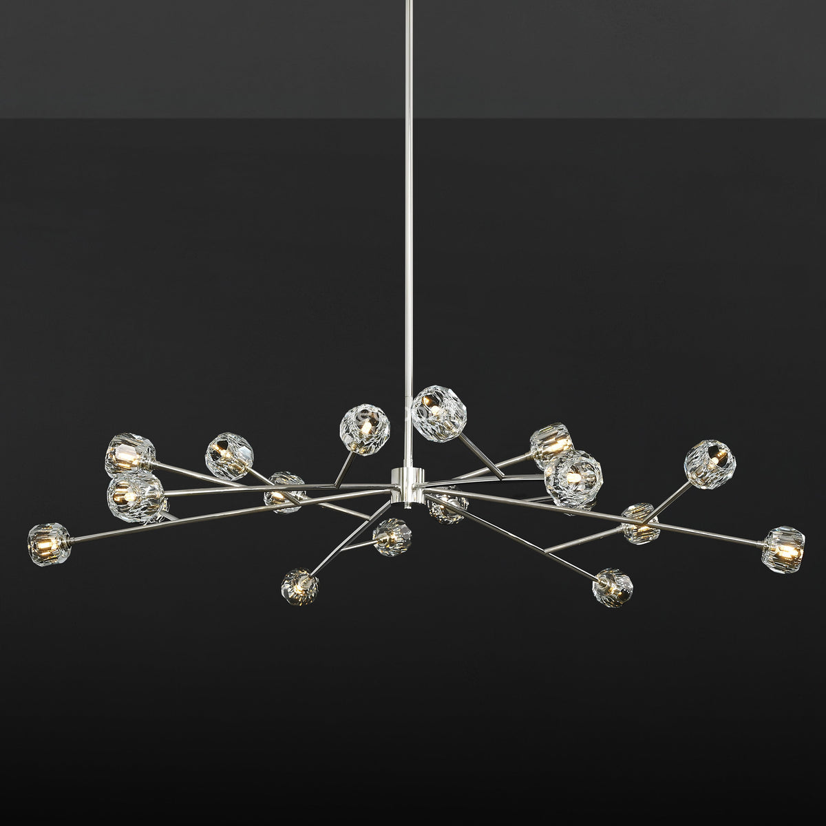 Lumerae 72 Inch Sputnik Globe Crystal Chandelier