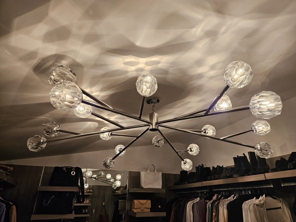 Lumerae 72 Inch Sputnik Globe Crystal Chandelier